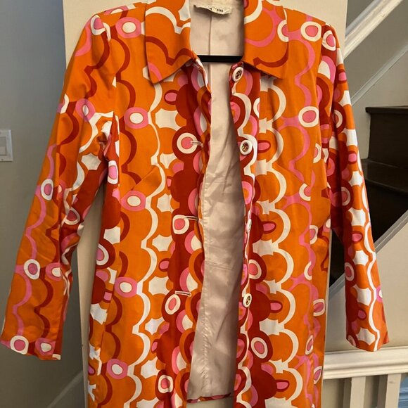 Orange Groovy MOD Coat - Picture 5 of 11
